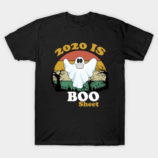 2020 Is Boo Sheet Halloween Vintage T-Shirt